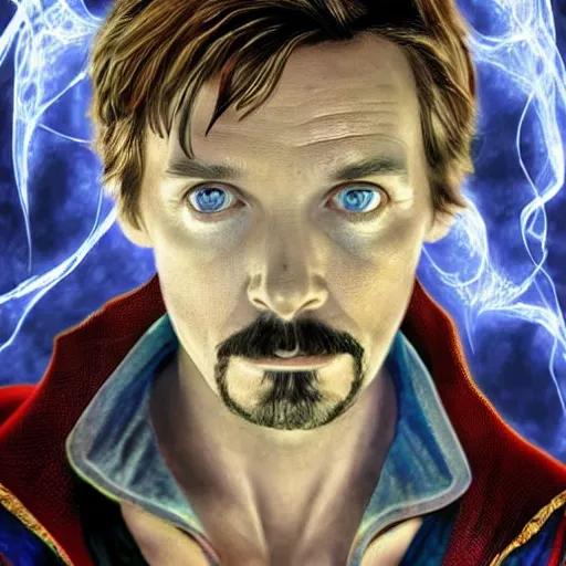 Prompt: shaggy as doctor strange, artstation hall of fame gallery, editors choice, #1 digital painting of all time, most beautiful image ever created, emotionally evocative, greatest art ever made, lifetime achievement magnum opus masterpiece, the most amazing breathtaking image with the deepest message ever painted, a thing of beauty beyond imagination or words