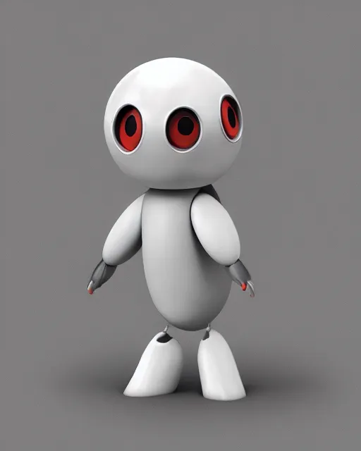 Image similar to pokedstudio pokedbot, rendered in blender, symmetrical