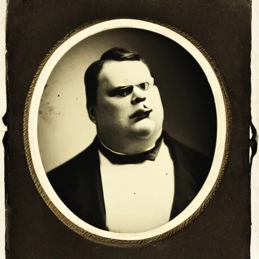 Prompt: real-life face portrait of Peter Griffin dramatic lighting late 1800s Daguerreian photo