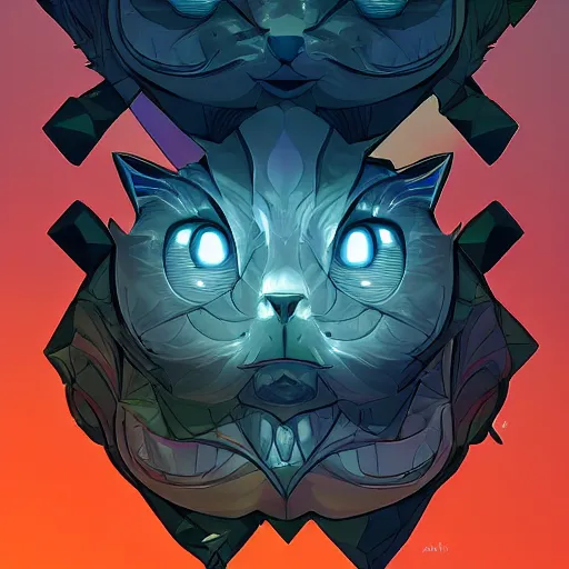 Prompt: an end of the universe will become a beginning for cats, artstation hq, dark phantasy, stylized, symmetry, modeled lighting, detailed, expressive, created by hideo kajima