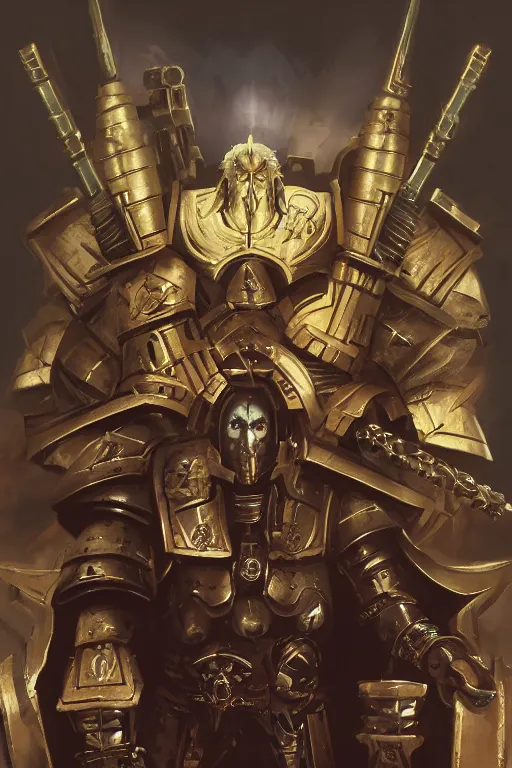 Image similar to queen portrait heros warhammer 4 0 k horus heresy fanart - the primarchs emperor by johannes helgeson animated with vfx concept artist & illustrator global illumination ray tracing hdr fanart arstation zbrush central hardmesh 8 k octane renderer comics stylized