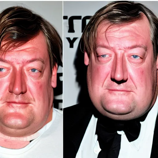 Image similar to stephen fry but extremely fat, overweight man