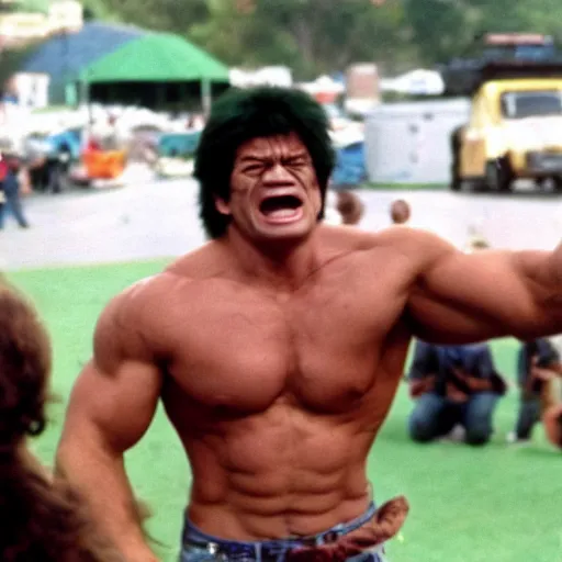 Image similar to hulk performing at woodstock