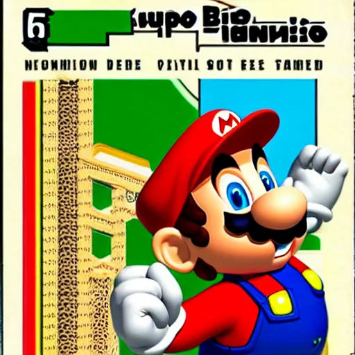 Image similar to Super Mario Bros. 77 instruction manual