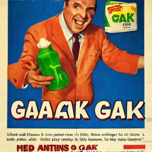 Image similar to advertisement for GAK, GAK advert