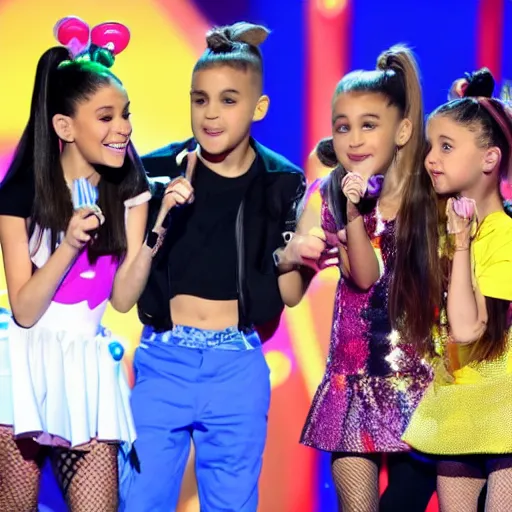 Image similar to ariana grande kids choice awards getting milked