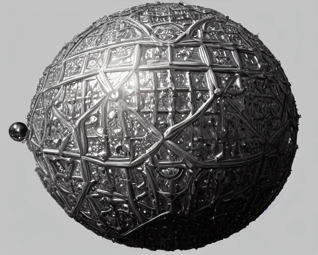 Prompt: closeup of silver petanque ball in prinsengracht canal, intricate detail, beautiful aesthetic, photorealistic, award winning professional digital art by rembrandt van rijn, cinematic composition, volumetric lighting, 8 k