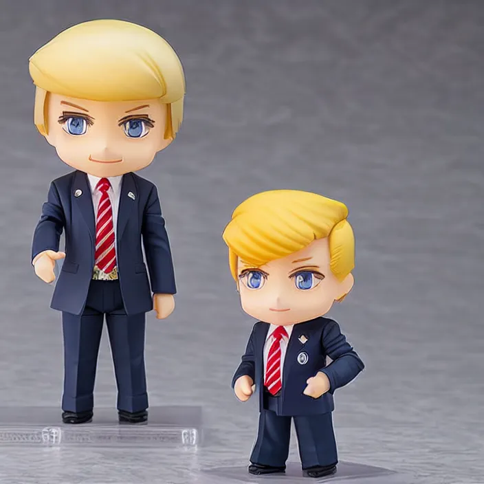 Image similar to Donald Trump, An anime Nendoroid of Donald Trump, figurine, detailed product photo