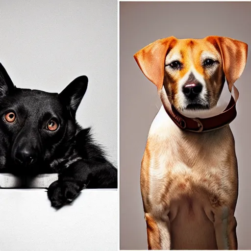 Image similar to a dog - cat - hybrid, animal photography