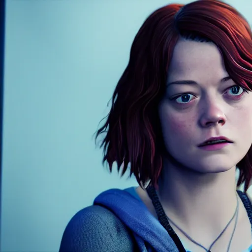 Image similar to jane levy in life is strange, highly detailed, high quality, hd, 4 k, 8 k, canon 3 0 0 mm, professional photographer, 4 0 mp, lifelike, top - rated, award winning
