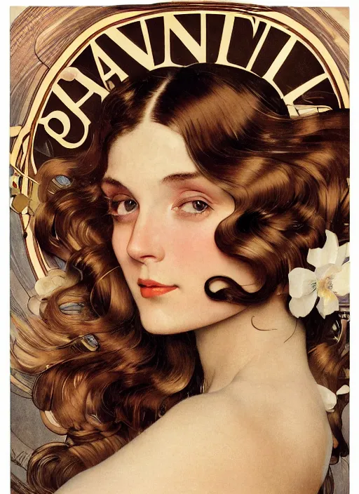 Prompt: pantene advertisement photography by mucha, norman rockwell, extremely coherent, sharp focus, elegant, render, octane, detailed, award winning photography, masterpiece, rim lit