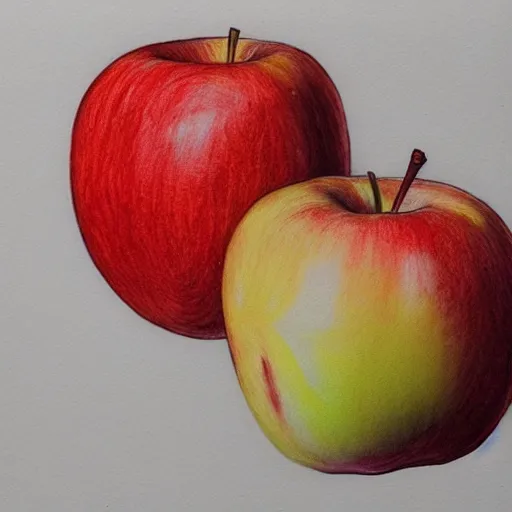 Prompt: a hyperrealistic perfect academical professional digital ink pen sketch of an apple