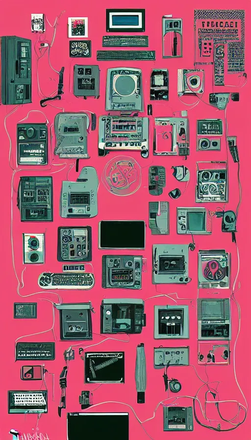 Image similar to techno artwork, by wes anderson,