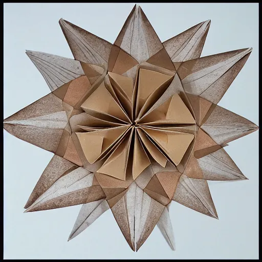 Image similar to origami spherical wind diatom