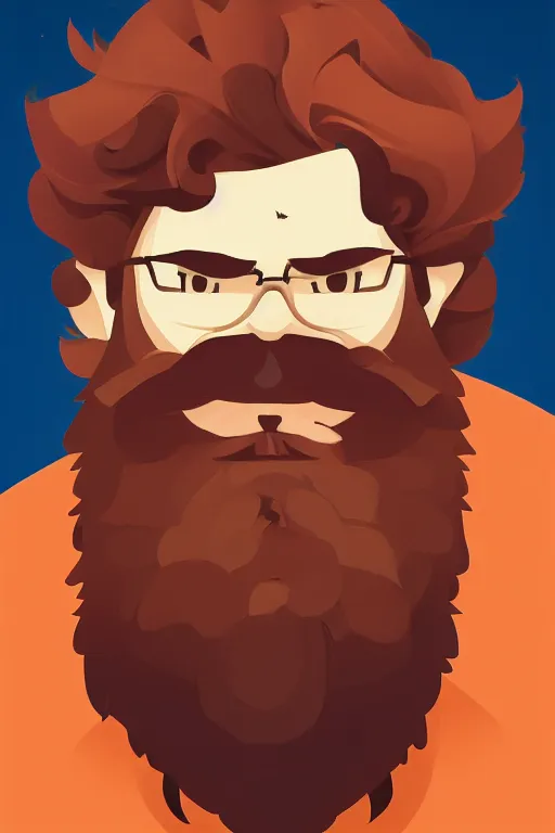 Image similar to face icon stylized minimalist portrait of a respectable dignified 3 0 ish pentecostal preacher with kind eyes and red beard and hair, loftis, cory behance hd by jesper ejsing, by rhads, makoto shinkai and lois van baarle, ilya kuvshinov, rossdraws global illumination