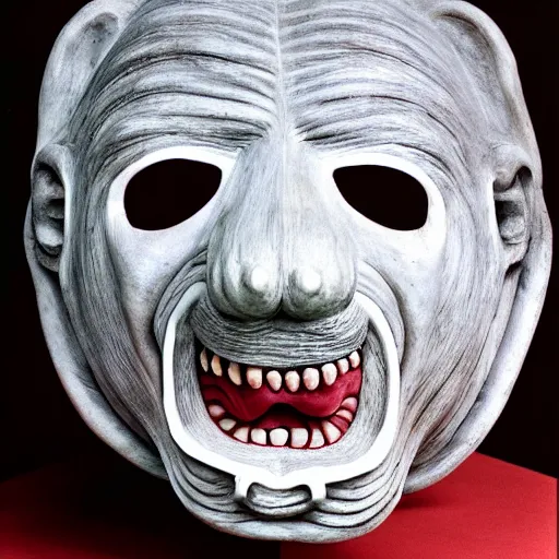 Image similar to monster mask by louise bourgeois