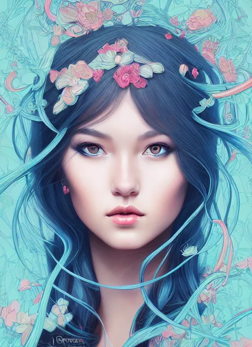 Image similar to girl venizian, extremely detailed, sharp focus, portrait, smooth, digital illustration, by james jean, by rossdraws, frank franzzeta, sakimichan