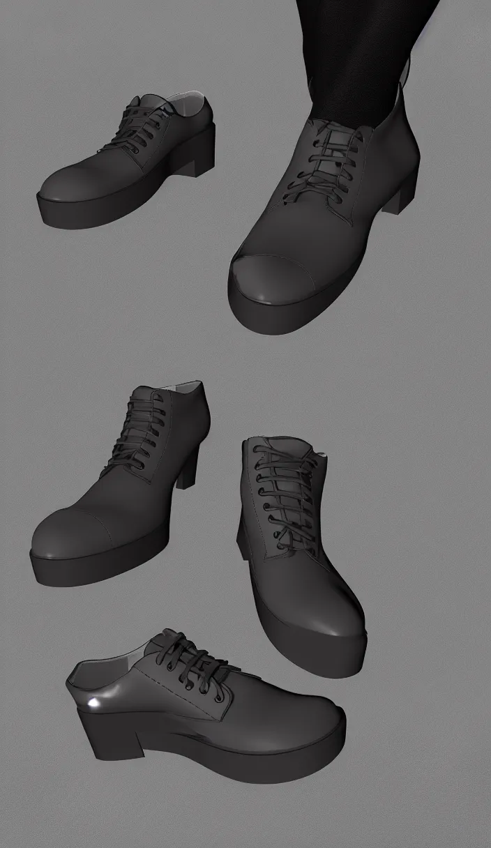 Prompt: punk style, cool cat in leather shoes, cinema 4 d rendering