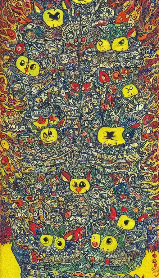 Image similar to The end of an organism, by Louis Wain