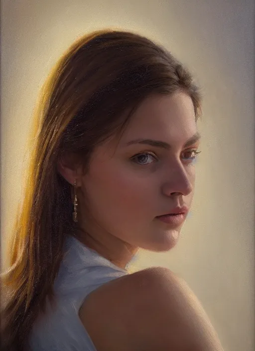 Image similar to portrait of a gorgeous young woman in the style of stefan kostic, realistic photo, sharp focus, 8k high definition, insanely detailed, intricate, elegant