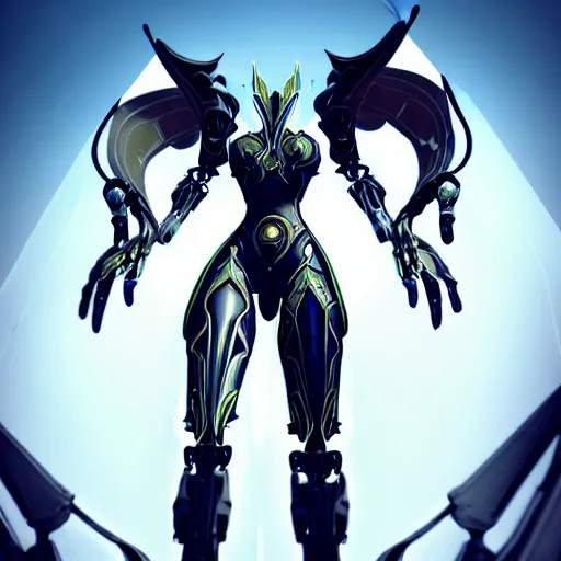 Image similar to highly detailed exquisite warframe fanart, worms eye view, looking up at a 500 foot tall beautiful saryn prime female warframe, as a stunning anthropomorphic robot female dragon, sleek smooth white plated armor, unknowingly walking over you, giant claws loom, you looking up from the ground between the robotic legs, detailed legs towering over you, proportionally accurate, anatomically correct, sharp claws, two arms, two legs, robot dragon feet, camera close to the legs and feet, giantess shot, upward shot, ground view shot, leg and thigh shot, epic shot, high quality, captura, realistic, professional digital art, high end digital art, furry art, macro art, giantess art, anthro art, DeviantArt, artstation, Furaffinity, 3D, 8k HD render, epic lighting