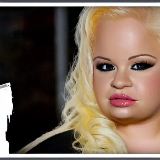 Prompt: trisha paytas in the matrix