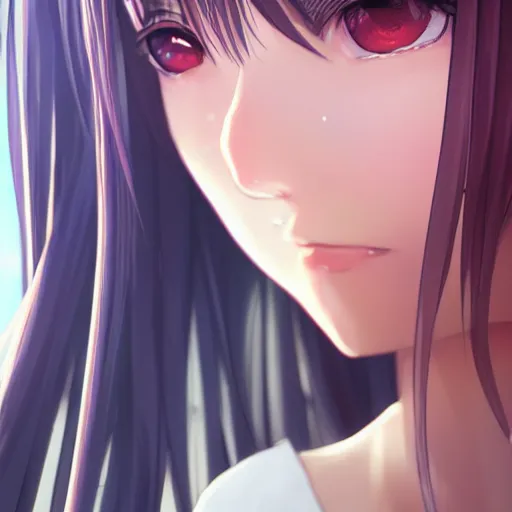 Prompt: photorealistic anime girl render, detailed face, colorful, atmosphere cinematic, by wlop, by ilyu kuvshinov, soft shadows, be concept art, super detailed, unreal engine 5, octane render, 8 k, super realistic, ufotable studio art style, global illumination, trending in pixiv, japanese light novel cover, visual novel