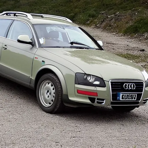 Image similar to an audi a 4 quattro allroad being used during ww 2