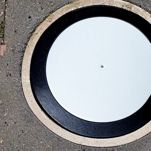 Prompt: jonathan ive dieter rams drain manhole cover