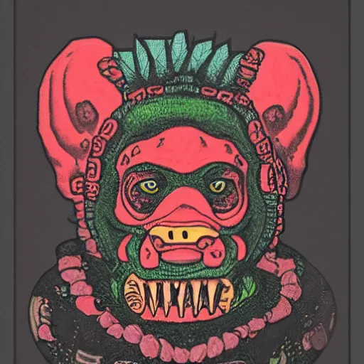 Image similar to portrait of xolotl