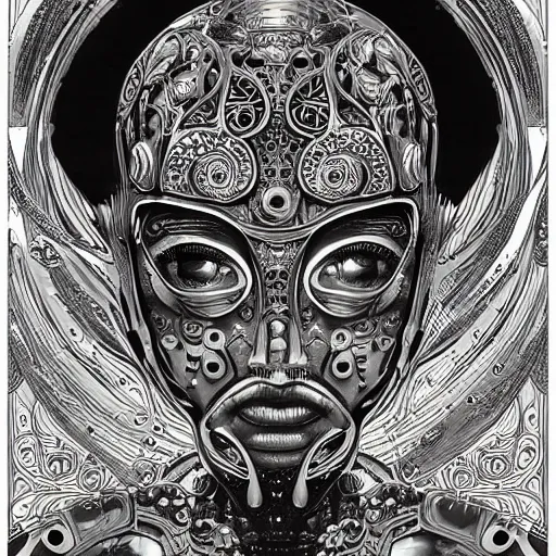 Prompt: an intricate, detailed face of an android, golden skin with water drops on it, by Joe Fenton, trending on artstation, art nouveau