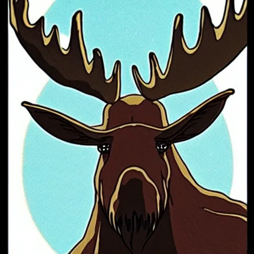 Image similar to Loving Moose God by Studio Ghibli, award-winning art, Spirited Away