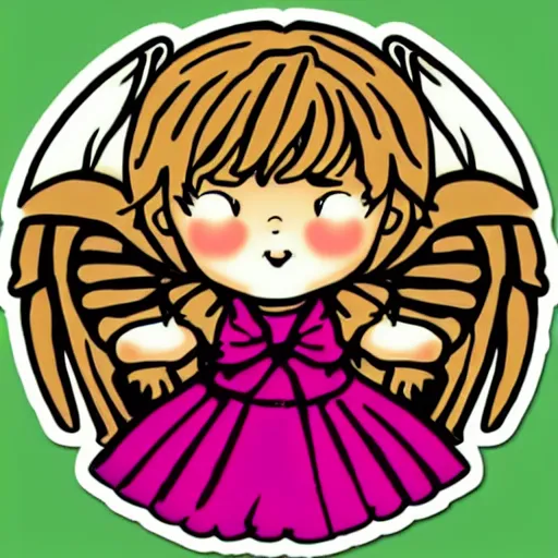 Prompt: sticker cute angel