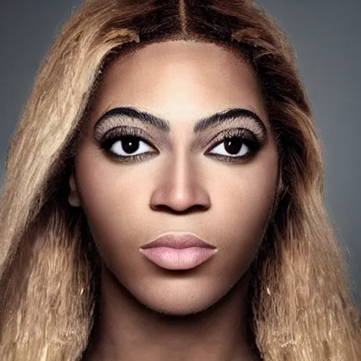 Image similar to bee with human face resembling beyonce