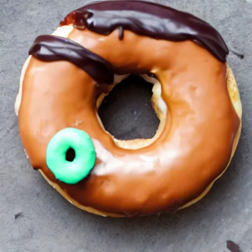 Prompt: ashoka eating a donut