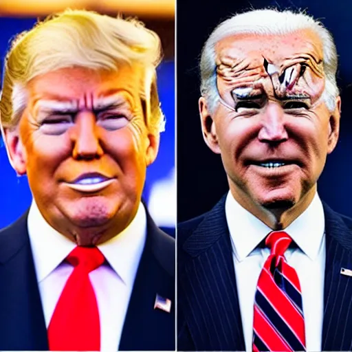 Prompt: biden and trump combined into one person