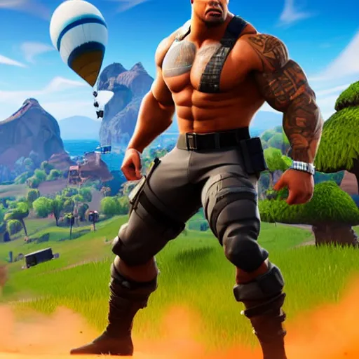 Dwayne Johnson as fortnite character | Stable Diffusion | OpenArt