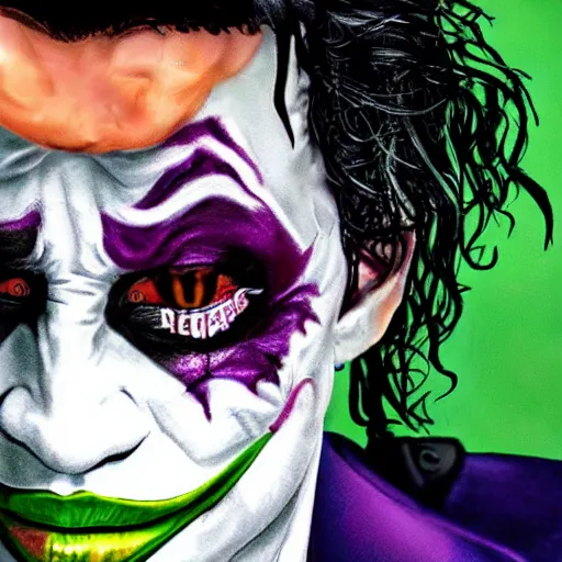 Image similar to playboi carti as the joker 4 k the detailed super realistic