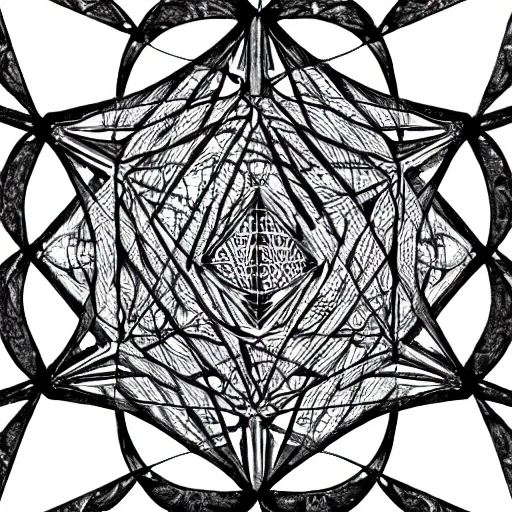 Prompt: platonic solids, sacred geometry, ink drawings, high detail, 8 k