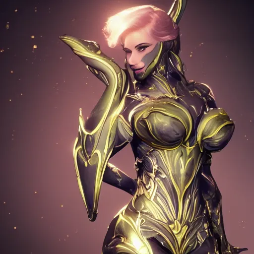 Image similar to highly detailed exquisite fanart, of a beautiful female warframe, elegant pose, high quality hands, epic cinematic shot, DeviantArt, high quality artstation, HD render