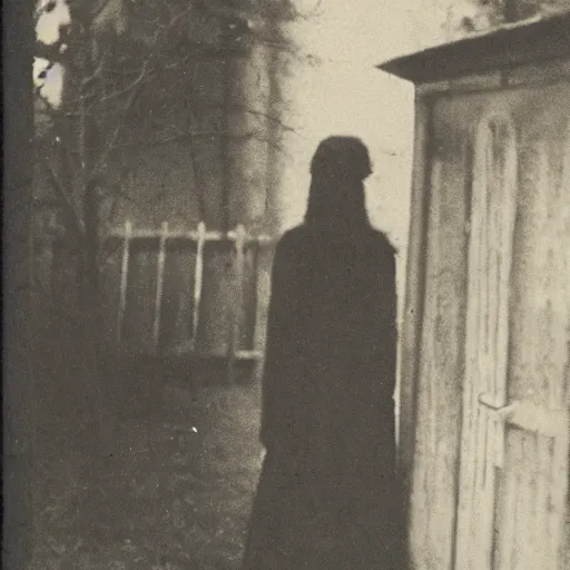 Image similar to a creepy woman in the distance, in a liminal space, early 1 9 0 0 s photo