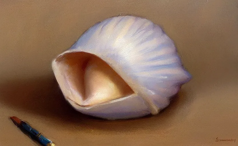 Image similar to Beautiful alchemy seashell. By Konstantin Razumov, highly detailded