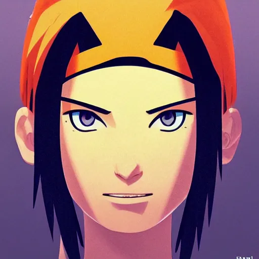 Image similar to face icon stylized minimalist naruto, loftis, cory behance hd by jesper ejsing, by rhads, makoto shinkai and lois van baarle, ilya kuvshinov, rossdraws global illumination