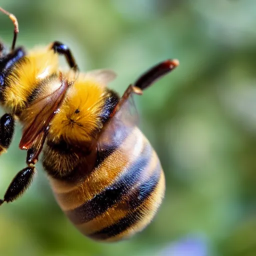 Image similar to bee made of meat 4 k