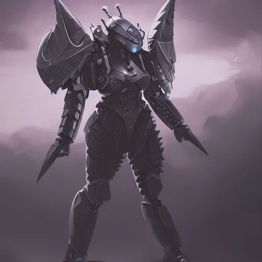 Prompt: robot valkyrie, d & d, science fiction, fantasy, concept art, matte, sharp focus, illustration, concept art, character art, 4 0 k,