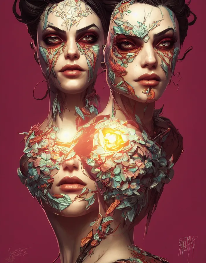 Image similar to symmetry!! portrait of floral! borderlands 3 psycho, intricate, elegant, highly detailed, digital painting, artstation, concept art, smooth, sharp focus, illustration, art by artgerm and greg rutkowski, 8 k