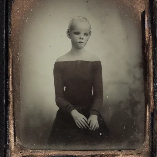 Image similar to underwater tintype photo of Casper the friendly ghost