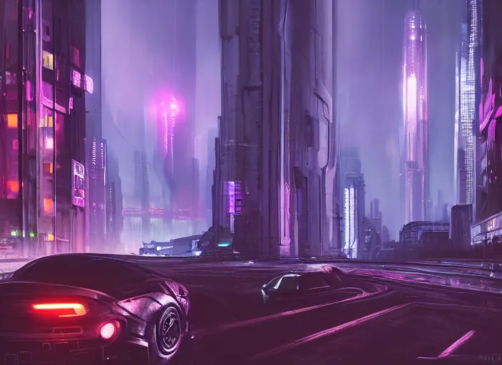 Image similar to cyberpunk scifi scene of paris at night, scifi drones, artstation, matt painting, very detailed, maximalism, ambient occlusion, volumetric light, atmospheric haze, unreal engine, hyper realism, realistic shading, cinematic composition, realistic render, octane render, detailed textures, photorealistic, wide shot