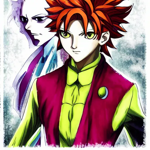 Image similar to portrait of hisoka hunter x hunter