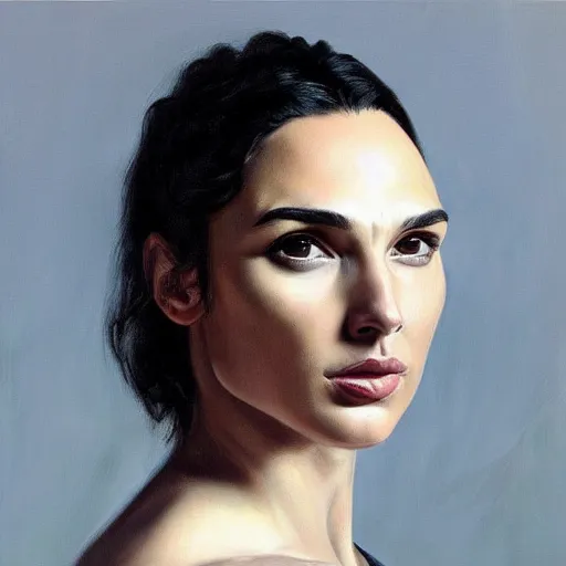 Prompt: a striking hyper real painting of Gal Gadot by Diego Velázquez.